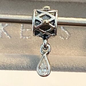 Authentic Pandora Silver & 14k Gold Clear CZ One World Health Limited Edition